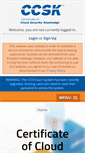 Mobile Screenshot of ccsk.cloudsecurityalliance.org