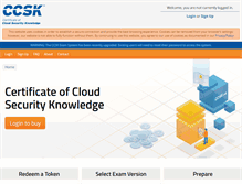 Tablet Screenshot of ccsk.cloudsecurityalliance.org